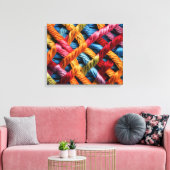 Wollen Canvas Afdruk (Insitu (Woonkamer))