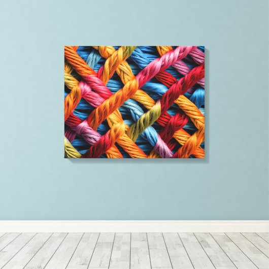 Wollen Canvas Afdruk (Insitu (Houten vloer))