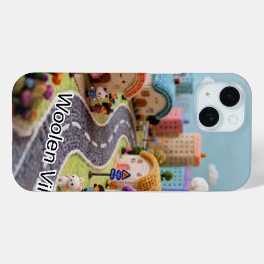 Wollen dorp  Case-Mate iPhone case (Achterkant (horizontaal))
