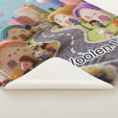 Wollen dorp  sherpa deken (3/4)