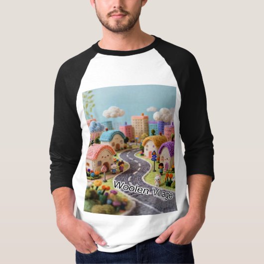 Wollen dorp t-shirt (Voorkant)