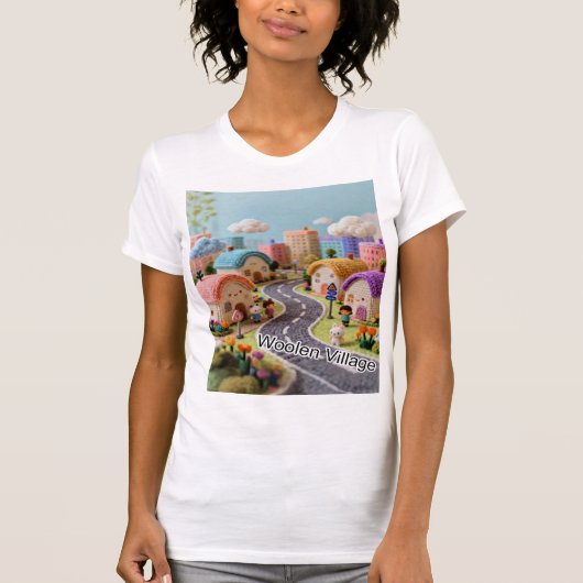 Wollen dorp t-shirt (Voorkant)