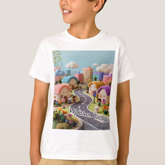 Wollen dorp t-shirt (Voorkant)