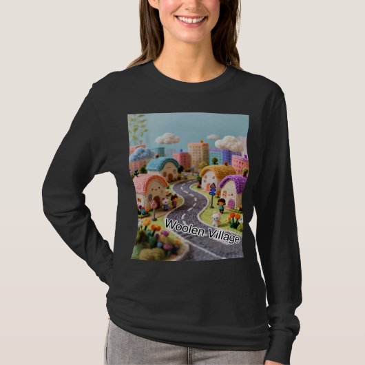 Wollen dorp t-shirt (Voorkant)
