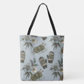 Wollen Handschoenen Breien Tote Bag (Achterkant)