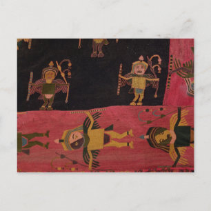 Wollen stof briefkaart