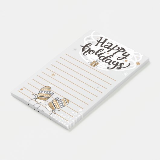Wollen Wanten Post-it® Notes (Schuin)