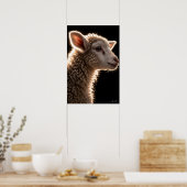 Wollen Wolk Portret Poster (Keuken)