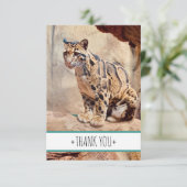 wollig afbeelding natuur wild exotisch bedankkaart (Staand voorkant)