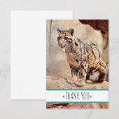 wollig afbeelding natuur wild exotisch bedankkaart (Voorkant / Achterkant)