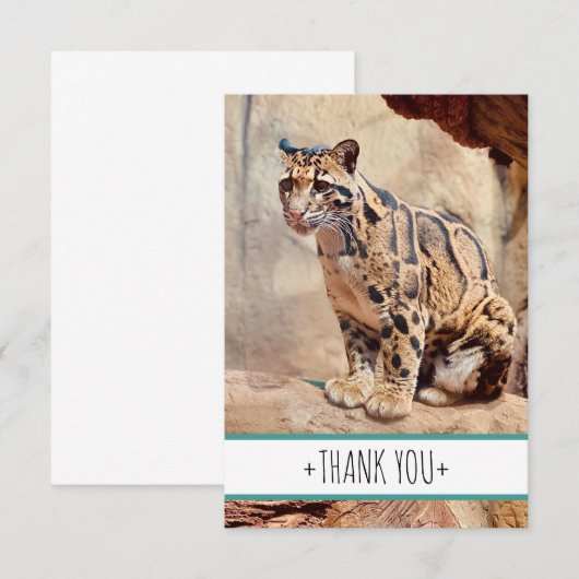 wollig afbeelding natuur wild exotisch bedankkaart (Voorkant / Achterkant)