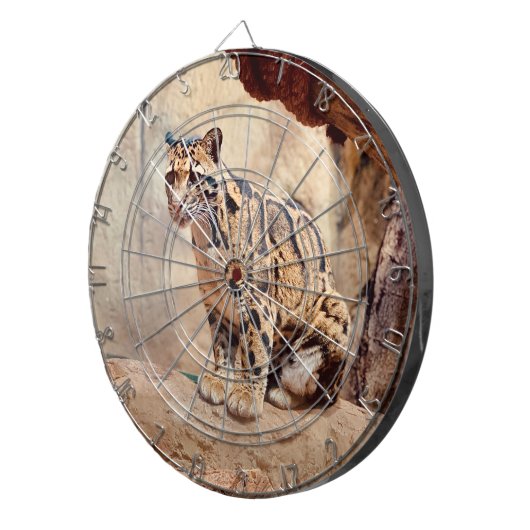 wollig afbeelding natuur wild exotisch dartbord (Voorkant Rechts)