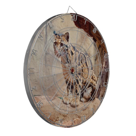 wollig afbeelding natuur wild exotisch dartbord (Voorkant Links)