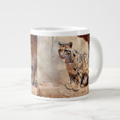 wollig afbeelding natuur wild exotisch grote koffiekop (Voorkant rechts)