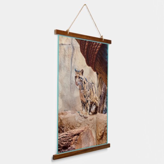 wollig afbeelding natuur wild exotisch hangend wandkleed (Gebogen)