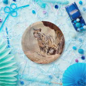 wollig afbeelding natuur wild exotisch papieren bordje (Feest)