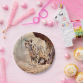 wollig afbeelding natuur wild exotisch papieren bordje (Feest)