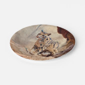 wollig afbeelding natuur wild exotisch papieren bordje (Gekanteld)