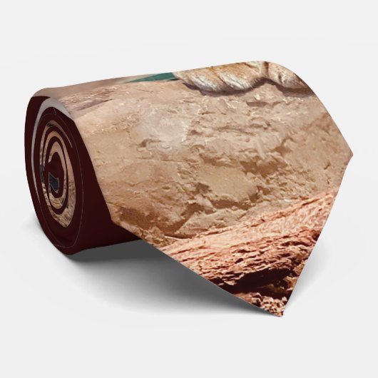 wollig afbeelding natuur wild exotisch stropdas (Opgerold)