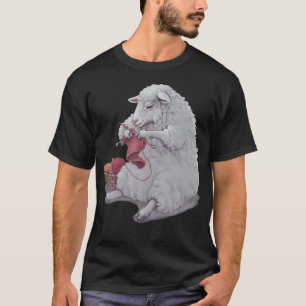 Wollig Breien Haken Schaap Breister Haakster T-shirt