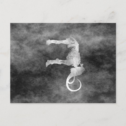 wollig mammot briefkaart (Voorkant)