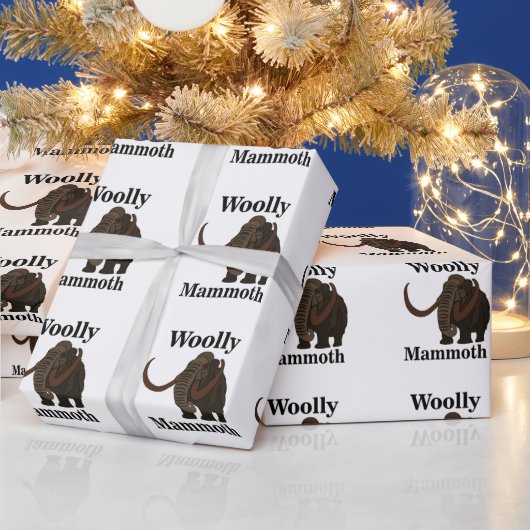 Wollige Mammoet Cadeaupapier (Feestdagen)