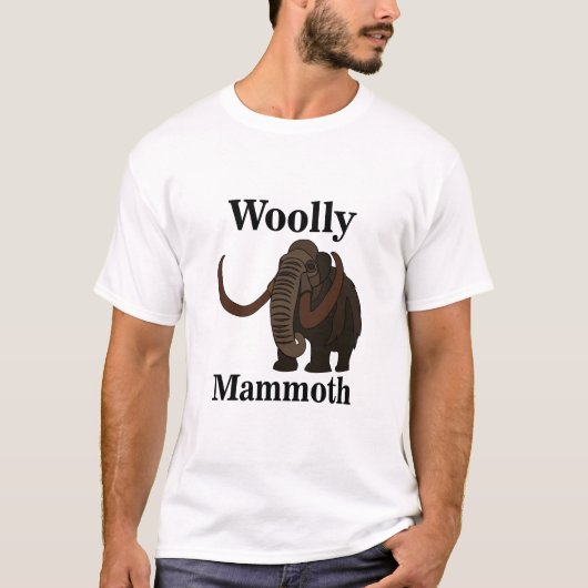 Wollige Mammoet T-shirt (Voorkant)