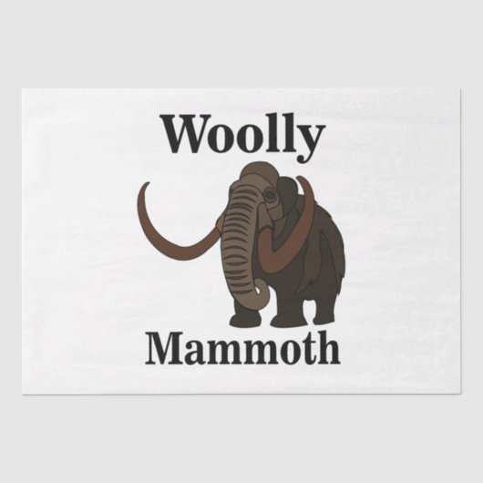 Wollige Mammoet Tissuepapier (Voorkant)