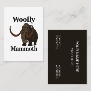 Wollige Mammoet Visitekaartje