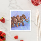 Wollige mammoeten servet (Insitu)