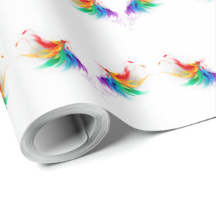 Wollige Regenboogvleugels Cadeaupapier