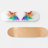 Wollige Regenboogvleugels Persoonlijk Skateboard (Horizontaal)