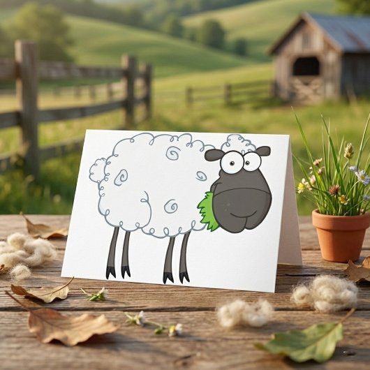 Wollige Schapen Wenskaarten Kaart