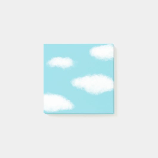 Wollige Wolken Blauwe Lucht Post-it® Notes (Voorkant)
