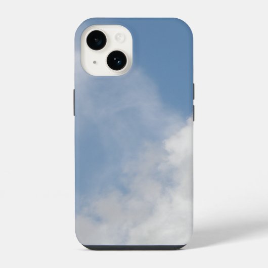 Wollige Wolken iPhone Hoesje (Achterkant)