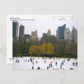 Wollman Ice Rink Central Park NYC New York City Briefkaart (Voorkant / Achterkant)