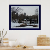 Wollman Ice Skating Rink, Central Park NYC Poster (Keuken)