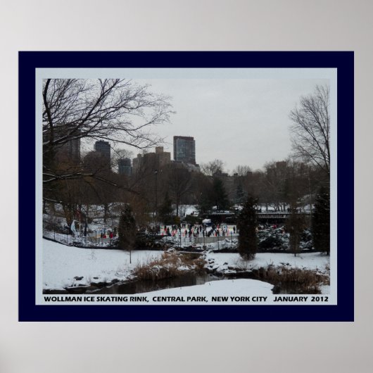 Wollman Ice Skating Rink, Central Park NYC Poster (Voorkant)