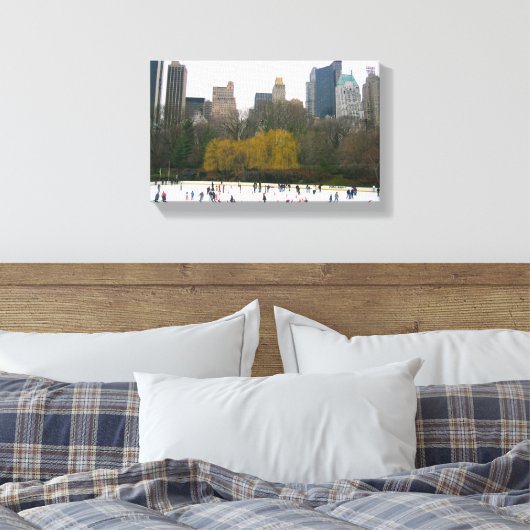 Wollman Rink Central Park New York City NYC Canvas Afdruk (Insitu (Slaapkamer))