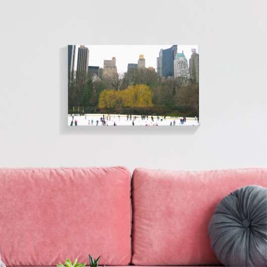 Wollman Rink Central Park New York City NYC Canvas Afdruk (Insitu (Woonkamer))
