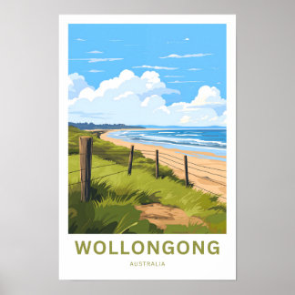 Wollongong Australië Reisprint Poster