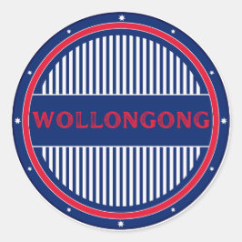 Wollongong City Pride Embleem – Australische ident Ronde Sticker