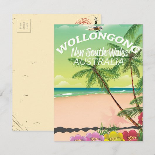 Wollongong New South Wales Australië Briefkaart (Voorkant / Achterkant)