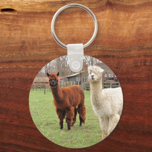 Wolly Alpacas ~ sleutelhanger (Voorkant)