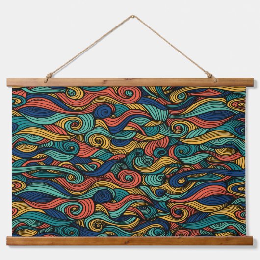 wolpatroonpaisley hangend wandkleed (Voorkant)