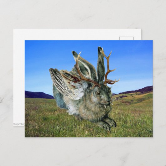 Wolpertinger Briefkaart (Voorkant / Achterkant)