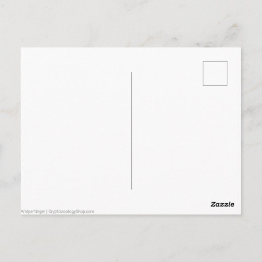 Wolpertinger Briefkaart (Achterkant)