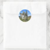 Wolpertinger Ronde Sticker (Tas)