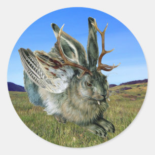 Wolpertinger Ronde Sticker