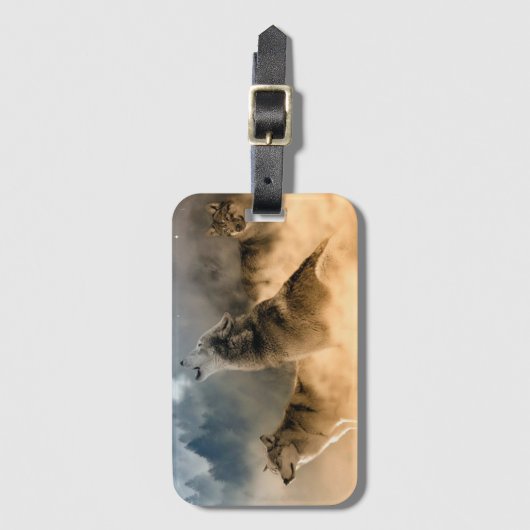 Wolven Bagagelabel (Voorkant (verticaal))